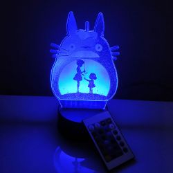 Lámpara 3D LED Totoro.