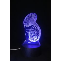 Lampara 3D LED Trompa