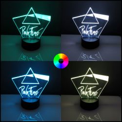 Lampara 3D LED Pink Floyd.