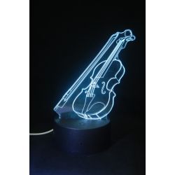 Lampara 3D LED Violin