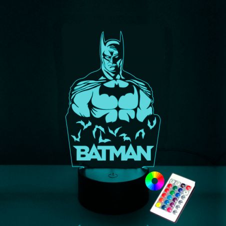Lampara 3D LED Batman.