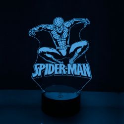 Lampara 3D LED Spiderman Personalizada.