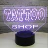 Lampara LED tatto shop.