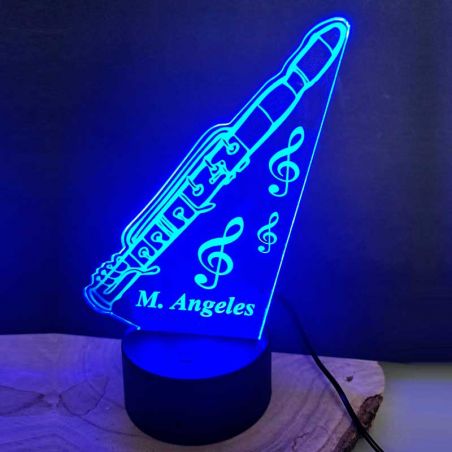 Lampara 3D LED Clarinete