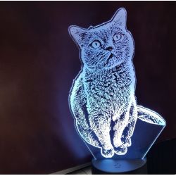 Lampara 3D LED Tu Mascota Foto