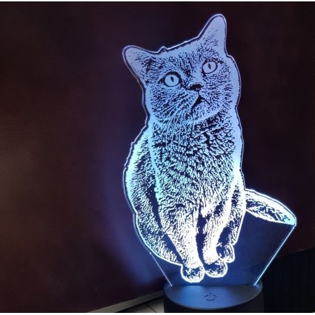 Lampara 3D LED Tu Mascota Foto
