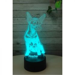 Lampara LED 3D Tu Mascota Foto Personalizar