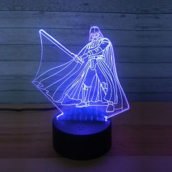 Lampara 3D LED Dark Vader