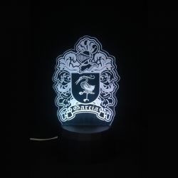 Lampara 3D LED Escudo Heráldico personalizado