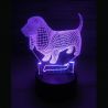 lampara 3d led perro