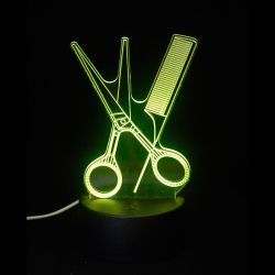 Lampara 3D LED Peluquería