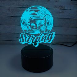 Lampara 3D LED Surfing