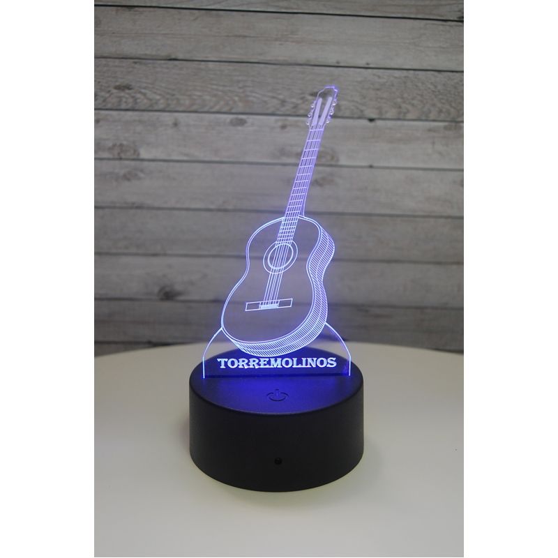 Guitarra 3D LED Personalizable.