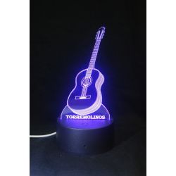 Lampara 3D LED Guitarra