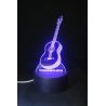 Lampara 3D LED Guitarra
