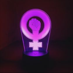 lámpara movimiento feminista