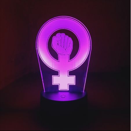 lámpara movimiento feminista