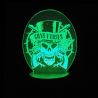 Guns N' Roses lámpara LED RGB