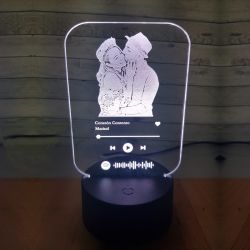 lampara led personalizada spotify