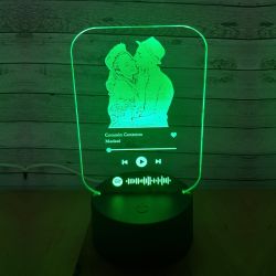 lampara led spotify personalizada