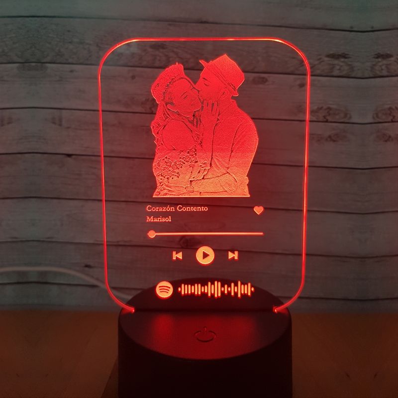 Lampara LED Spotify Personalizada