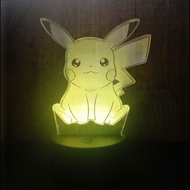 Lámpara LED RGB Pikachu