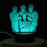 Lámapra 3d LED Beatles