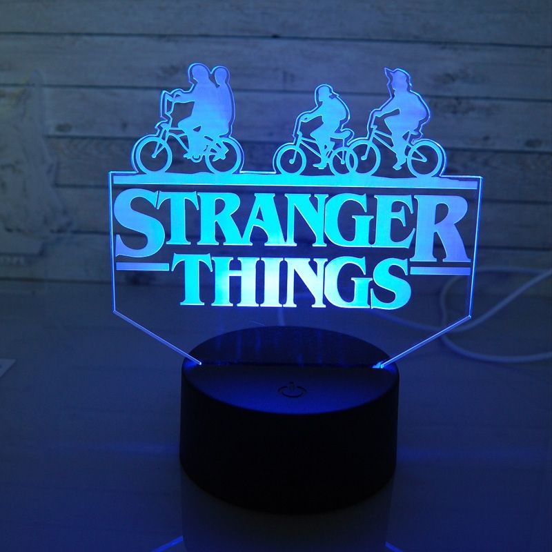 Brillante Es decir todos los días Lámpara 3D LED Stranger Things Bicis