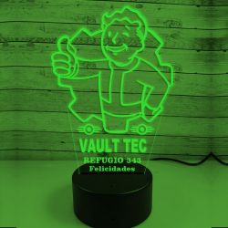 Lámpara Fallout Vault-tec .