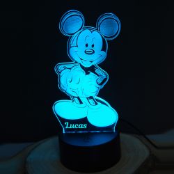 mickey mouse lampara led