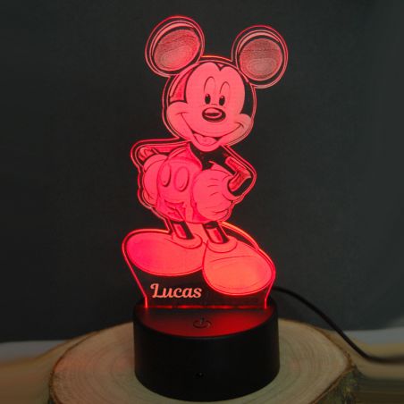 Lámpara de noche Mickey personalizada