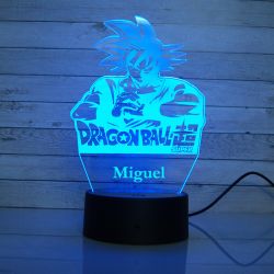 lampara personalizada dragon ball