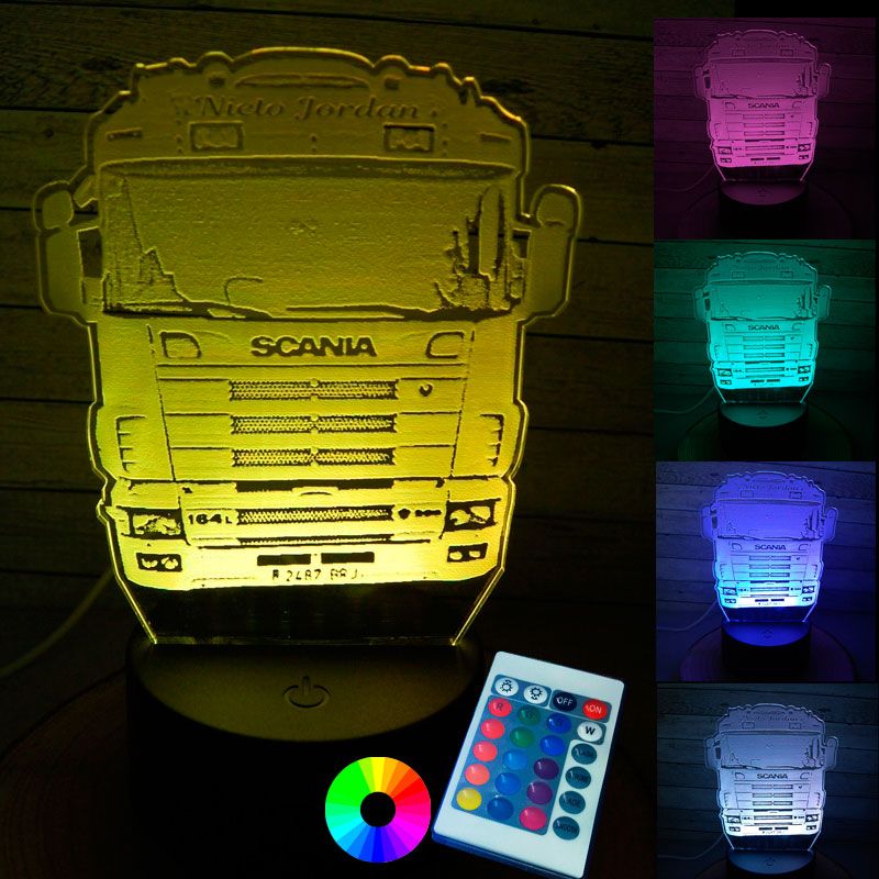 Lampada Led 3D Camion Man - Pictyourlamp